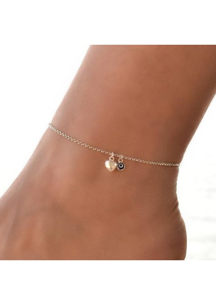 Gümüş-S9 Bohemian Çok Katmanlı Boncuk Ayak Bileği Bilezik Kadınlar Için Bacak Zinciri Mavi Nazar Kolye Halhal Yaz Plaj Ayak Takı (Yurt Dışından) indirimleri