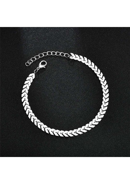 JL005B 2 Adet Moda Kadın Halhal Retro Inci Halhal Bilezik Seti Bohemia Ayak Plaj Halhal Kadınlar Için Yalınayak Zincir Trendy Takı (Yurt Dışından)