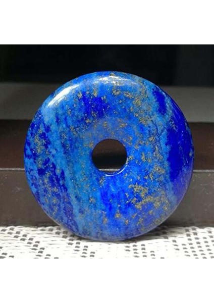 Ametist Kft Doğal Şifa Kristal Lapis Lazuli Taş Çörek Boncuk Reiki Çakra Kolye Fit Kolye Takı Dıy (Yurt Dışından)