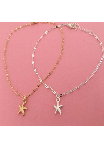 Altın Yeni Moda Denizyıldızı Kadın Halhal Yalınayak Sandalet Ayak Takı Bacak Yeni Halhal Ayak Bileği Bilezik Kadın Bacak Zinciri Hediyeler (Yurt Dışından) fırsatları