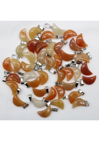 No.24 Sodalite Kristal Doğal Taş Ay Charms Kolye Dıy Kolye Kolye Takı Yapımı Aksesuarla (Yurt Dışından) fırsatları