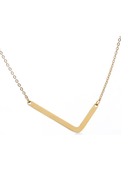 No.12 Boyutu 26 Ilk Harfler Kolye Moda Büyük Alfabe Kolye Altın Renk Zincir Gerdanlık Kadın Kızlar Charm Sevgililer Günü Takı Hediye (Yurt Dışından)