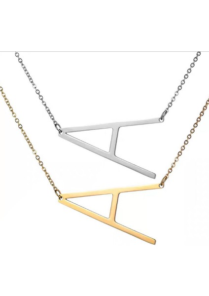 No.12 Boyutu 26 Ilk Harfler Kolye Moda Büyük Alfabe Kolye Altın Renk Zincir Gerdanlık Kadın Kızlar Charm Sevgililer Günü Takı Hediye (Yurt Dışından) indirimleri