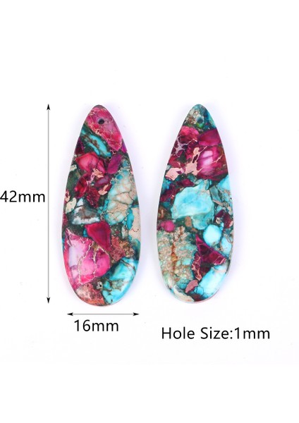 STIL10 Doğal Su Damlası Üçgen Oval Deniz Tortu Jades Taş Kolye Takı Yapımı Için Diy El Sanatları Kolye Aksesuarları 42*16MM (Yurt Dışından)