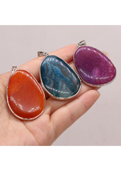 Turuncu Doğal Akik Taş Su Damlası Gümüş Kaplama Akik Kolye El Yapımı Takı Yapımı Mücevher Taş Kolye Moda Takılar Kolye (Yurt Dışından) modelleri