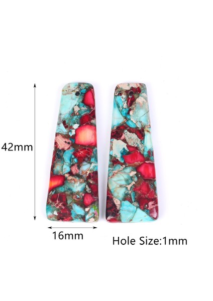 Stil8 Doğal Su Damlası Üçgen Oval Deniz Tortu Jades Taş Kolye Takı Yapımı Için Diy El Sanatları Kolye Aksesuarları 42*16MM (Yurt Dışından)