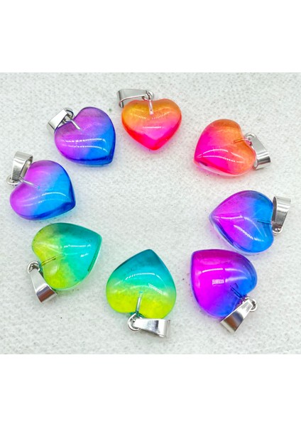 No.36 16MM Doğal Taş Taş Kuvars Kristal Opal Kedi Gözü Renkli Takılar Kalp Kolye Diy Takı Yapımı Için Kolye (Yurt Dışından) modelleri