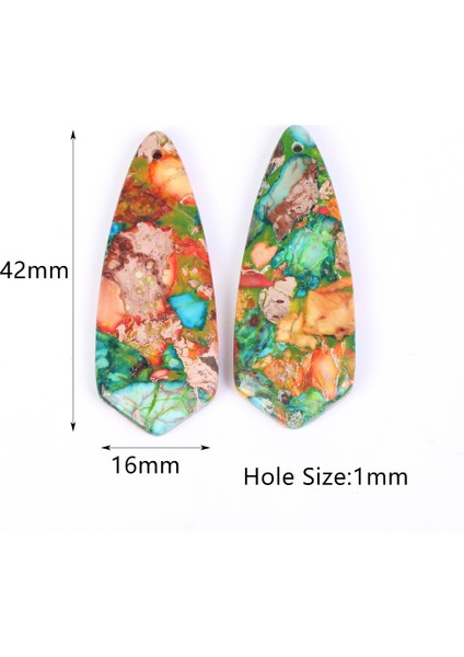 STIL12 Doğal Su Damlası Üçgen Oval Deniz Tortu Jades Taş Kolye Takı Yapımı Için Diy El Sanatları Kolye Aksesuarları 42*16MM (Yurt Dışından)