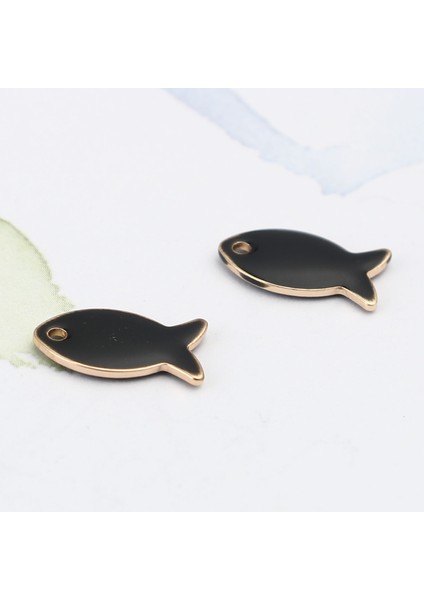 No.2 Boyutu Opper Çift Taraflı Küçük Balık Emaye Sequarmas Kolye Takı Yapımı Bulguları Altın Renk Ayarı x 8mm (Yurt Dışından) indirimleri