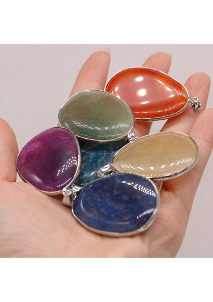 Mavi Doğal Akik Taş Su Damlası Gümüş Kaplama Akik Kolye El Yapımı Takı Yapımı Mücevher Taş Kolye Moda Takılar Kolye (Yurt Dışından) fiyatları