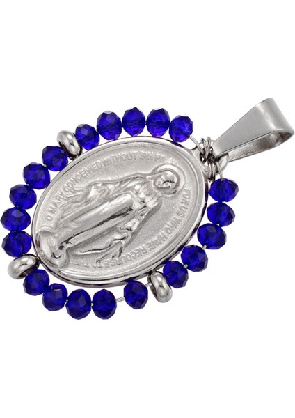 No.16 Boyutu 1 Adet Yeni Altın Rengi Oval Meryem Desen Gümüş Renk Kolye Uçları Kolye Bilezik Küpe Dıyjewelry Yapımı (Yurt Dışından)
