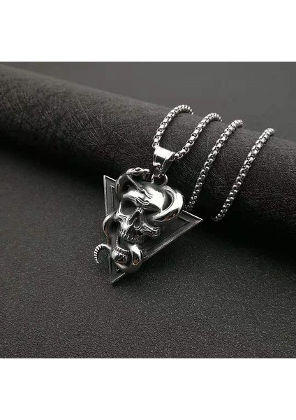 AL5949-GÜMÜŞ Klasik Savaş Kralı Spartan Savaşçı Portre Kolye Erkekler 'ın Kolye Trend Kaya Hip Hop Parti Moda Takı Noel Hediyesi (Yurt Dışından)