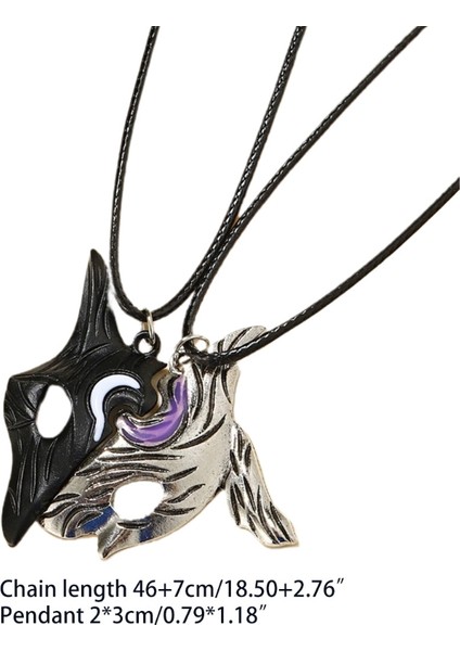 No.22 Boyutu Kişilik Punk Kalp Kanat Kolye Severler Vintage Yarasa Kanat Kalp Çiftler Kolye Kolye Seti Moda Jewerly, Hediyeler, Sevgilisi (Yurt Dışından)
