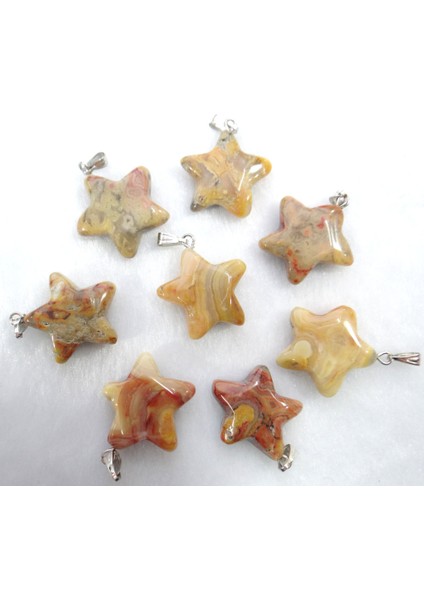 No.20 Doğal Taş Taş Kuvars Kristal Mavi Aventurin Safir Yıldız Kolye Diy Takı Yapımı Için Kolye Aksesuarla (Yurt Dışından)