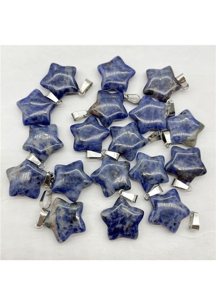 No.20 Doğal Taş Taş Kuvars Kristal Mavi Aventurin Safir Yıldız Kolye Diy Takı Yapımı Için Kolye Aksesuarla (Yurt Dışından) fırsatları