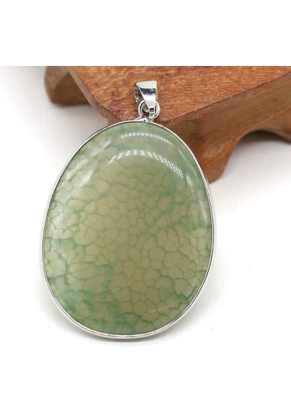 Yeşil Doğal Akik Taş Su Damlası Gümüş Kaplama Akik Kolye El Yapımı Takı Yapımı Mücevher Taş Kolye Moda Takılar Kolye (Yurt Dışından)