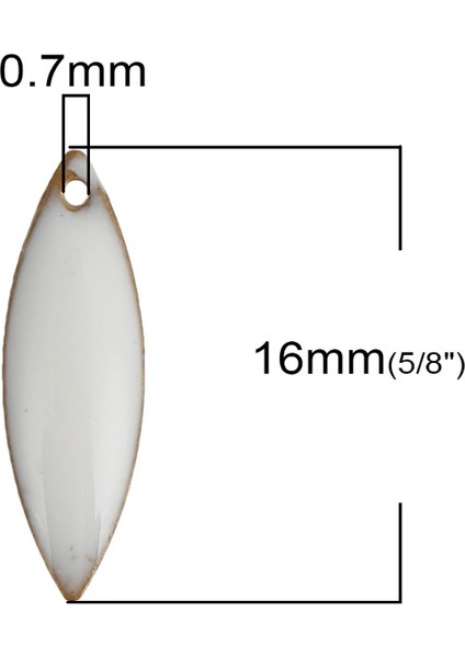 Gri Renkli Bakır Emaye Sequarmas Markiz Kaplamasız Emaye Metal Kolye Dıy Kolye Takı Hediyeler, 10 Adet (Yurt Dışından) modelleri