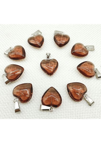 No.30 16MM Doğal Taş Taş Kuvars Kristal Opal Kedi Gözü Renkli Takılar Kalp Kolye Diy Takı Yapımı Için Kolye (Yurt Dışından)