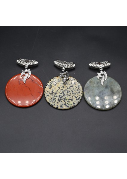Labradorit Sıcak Satış Takı Kristal Kolye Doğal Taş Dape Labradorit Dalmaçyalı Jasper Charms Takı Yapımı Için Dıy Kolye (Yurt Dışından)