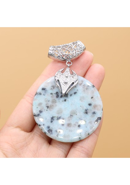 Labradorit Sıcak Satış Takı Kristal Kolye Doğal Taş Dape Labradorit Dalmaçyalı Jasper Charms Takı Yapımı Için Dıy Kolye (Yurt Dışından)