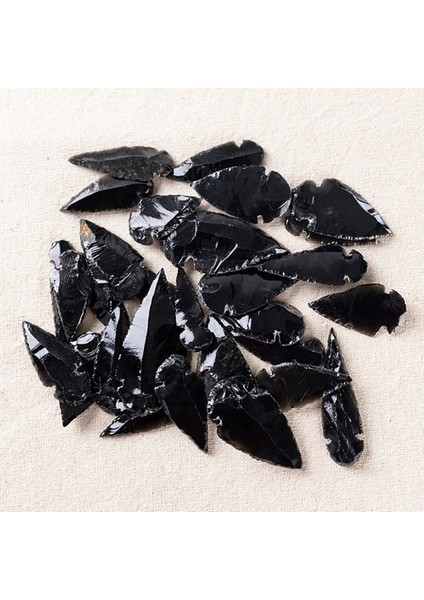 Doğal Orijinal Taş El Yapımı Obsidyen Ok Dıy Kolye Kolye Malzemeleri Takı Aksesuarla Hıçbır Delık (Yurt Dışından)
