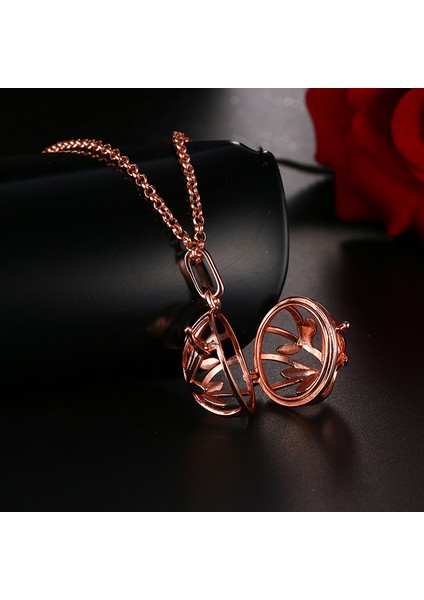 Altın Rengi Meksika Chime Müzik Topu Arayan Vintage Zirkon Kolye Aromaterapi Uçucu Yağ Hayat Ağacı Kolye Hamile Moda Takı (Yurt Dışından) fırsatları