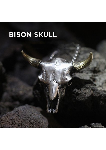 C14211-GÜMÜŞ Retro Punk Iskandinav Viking Boğa Başkanı Kolye Kolye Erkekler Için Klasik Hayvan Kişilik Takı (Yurt Dışından) fırsatları