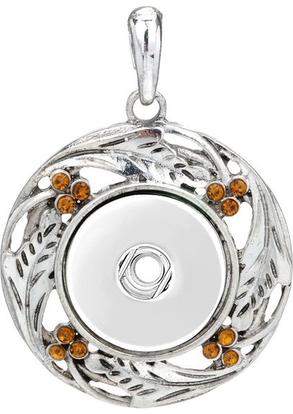 No.3 Boyutu Yeni Snap Düğmesi Renkli Çiçek Kolye Fit Rhinestone Kristal Metal Yapış Düğmeler Kolye Kolye Kadın Takı Için (Yurt Dışından)