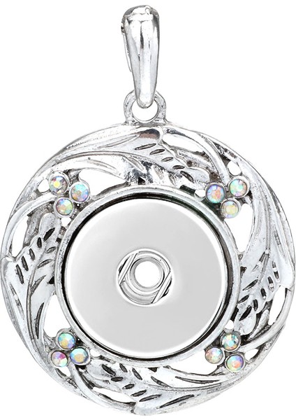 No.3 Boyutu Yeni Snap Düğmesi Renkli Çiçek Kolye Fit Rhinestone Kristal Metal Yapış Düğmeler Kolye Kolye Kadın Takı Için (Yurt Dışından) modelleri