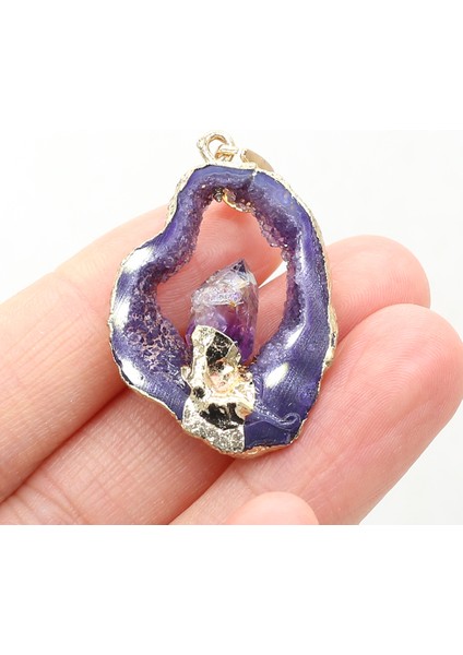 Beyaz Doğal Druzys Taş Kolye Düzensiz Kaplama Altın Doğal Akik Taş Kolye Yapımı Için Dıy Takı Aksesuarları (Yurt Dışından) fırsatları