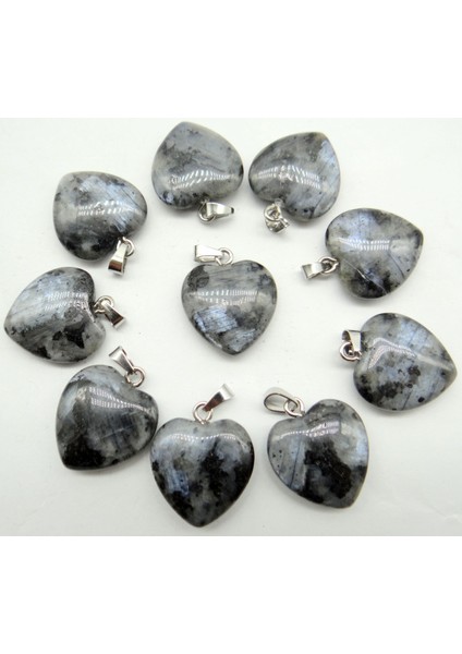 Siyah Stil No.2 Doğal Labradorit Lapis Opal Kaplan Gözü Karışık Taş Takılar Kalp Kolye Diy Takı Yapımı Için Kolye (Yurt Dışından)
