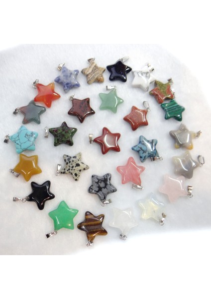 Numara 5 Doğal Taş Lapis Kuvars Kristal Kaplan Gözü Aventurin Unakite Yıldız Kolye Diy Takı Yapımı Için Kolye Aksesuarla (Yurt Dışından) fırsatları