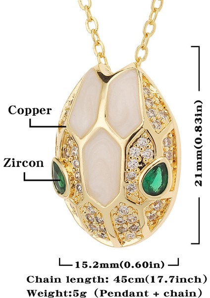 Siyah Benzersiz Altın Renk Yılan Kafa Kolye Serin Lüks Yeşil Göz Cz Zirkonya Kolye Kadın Erkek Rend Hip Hop Parti Takı (Yurt Dışından) fırsatları