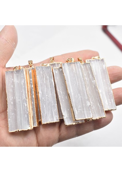 Lot Doğal Selenit Alçı Kolye Kaya Mineral Örneği Takı Reiki Şifa Enerji Takılar (Yurt Dışından) fiyatları