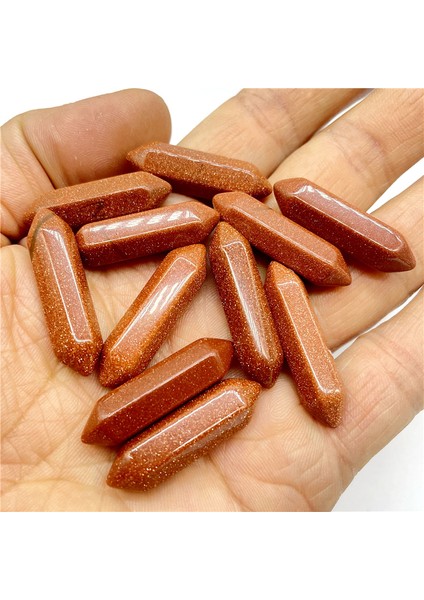 No.36 Doğal Taş Taş Kristal Kuvars Altıgen Sütun Reiki Charm Kolye Dıy Takı Yapımı Için Hiçbir Delik Kolye Aksesuarla (Yurt Dışından)