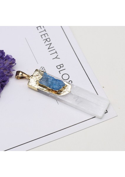 16X53MM-MOR Doğal Kristal Charm Ruhu Yüksek Li Kolye Dıy Kolye Bilezik Küpe Takı Aksesuarları Hediye (Yurt Dışından) fırsatları