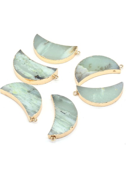 Amazonit Yeni Doğal Taş Kolye Reiki Heal Ay Şekli Ites Takı Yapımı Için Diy Kadınlar Kolye Küpe Aksesuarları (Yurt Dışından) fiyatları