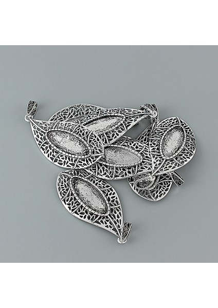 4 Adet Tibet Gümüş Gözyaşı Charms Kolye Su Damlası Çerçeve Tepsi Cameo Cabochon Ayarı Kolye Takı Yapımı Için (Yurt Dışından) fiyatları