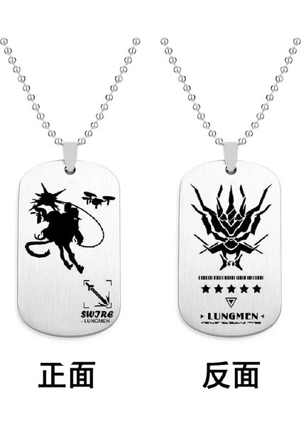 No.9 Boyutu Anime Arknights Kolye Paslanmaz Çelik Kolye Kadın Trend Boncuk Zincir Gümüş Renk Moda Çiftler Parti Hediyeleri (Yurt Dışından)