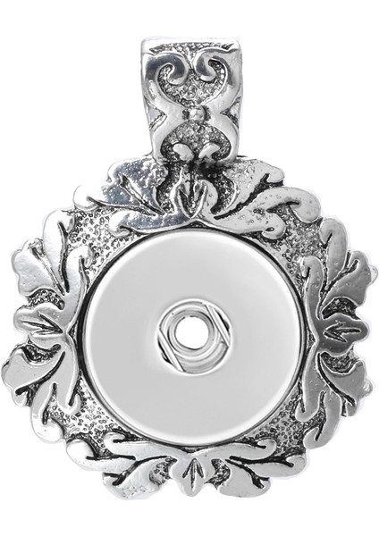 No.17 Boyutu 18MM Metal Kar Tanesi Çiçek Snap Düğmesi Kolye Kolye Takı Kadın Moda Kolye Erkek Vintage Aksesuarları (Yurt Dışından)