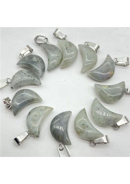 No.24 Doğal Taş Taş Kuvars Kristal Ametist Kaplan Gözü Ay Kolye Charms Diy Takı Yapımı Için Kolye Aksesuarla (Yurt Dışından)