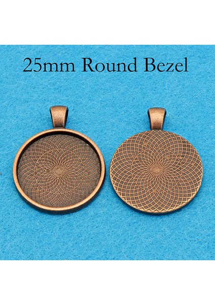 Siyah 50 Parça x Yuvarlak Kolye Tepsisi Çerçeve Boşlukları Cam Cabochons Takı Yapımı Için Ayarı (Yurt Dışından) indirimleri