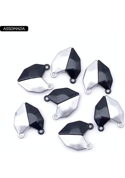 5ÇIFT-KALPPENDT-416 5 Çift Moda Manyetik Kalp Charms Kolye Severler Kadınlar ve Erkekler Için Kolye Iyi Arkadaşlar Dıy Takı Yapımı Aksesuarları (Yurt Dışından)