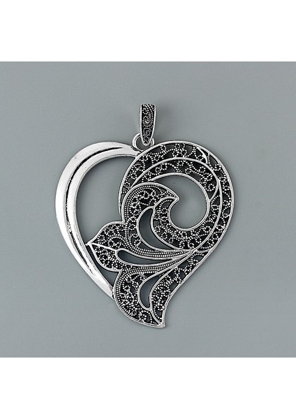 2 Adet Antik Büyük Içi Boş Açık Telkari Kalp Şekli Charms Kolye Kolye Takı Yapımı Bulguları Için (Yurt Dışından) fiyatları