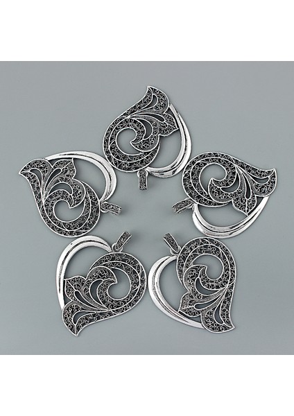 2 Adet Antik Büyük Içi Boş Açık Telkari Kalp Şekli Charms Kolye Kolye Takı Yapımı Bulguları Için (Yurt Dışından) fırsatları