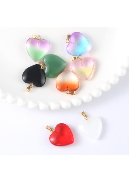Menekşe Lot 20*20MM Aşk Kalp Lampwork Kolye Kolye Çek Cam Takılar Kolye Takı Yapımı Için Diy Bilezik Aksesuarları (Yurt Dışından) indirimleri