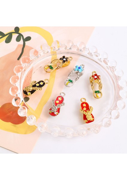 No.5 Boyutu Çinko Bazlı Alaşım Takılar Flip Flop Terlik Yıldız Emaye Takılar Metal Kolye Dıy Yapımı Için Kolye Takı (Yurt Dışından) indirimleri