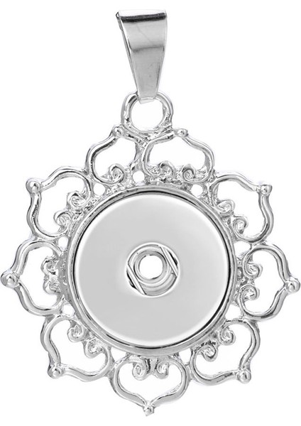 No.8 Boyutu 18MM Metal Kar Tanesi Çiçek Snap Düğmesi Kolye Kolye Takı Kadın Moda Kolye Erkek Vintage Aksesuarları (Yurt Dışından) fırsatları