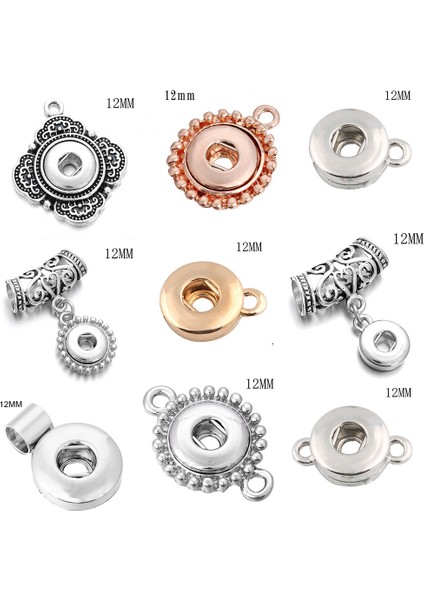 A10 Lot Değiştirilebilir Dıy Charm Yapış Düğmeler Yapış Takı Bulma Yapmak Için Snap Düğmesi Bilezikler Kolye XH652 (Yurt Dışından)