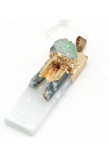 17X50MM-MOR Doğal Yarı Kıymetli Taşlar Dikdörtgen Kolye Renk Moda Kristal Tomurcuk Charms Takı Yapımı Dıy Kolye Aksesuarla Hediye (Yurt Dışından) modelleri